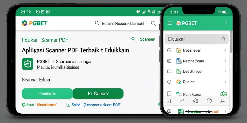 Antarmuka intuitif aplikasi Scanner PDF PGBET.