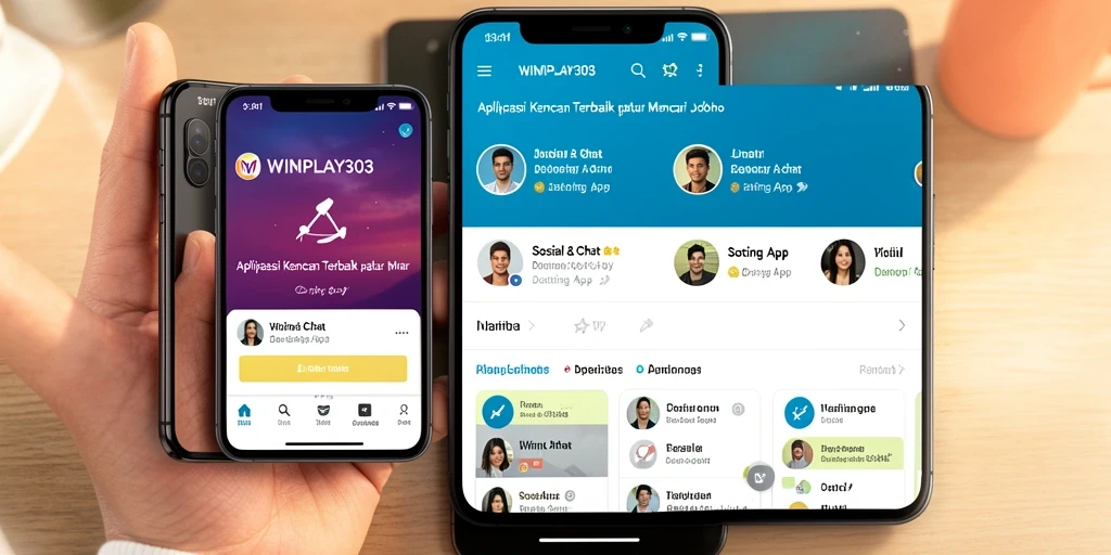 Antarmuka menawan dari aplikasi WINPLAY303 untuk mencari pasangan.